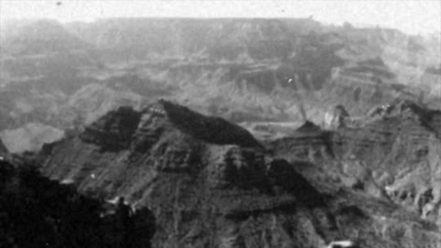 Old Fashioned Style Video of the Grand Canyon in Arizona, United States