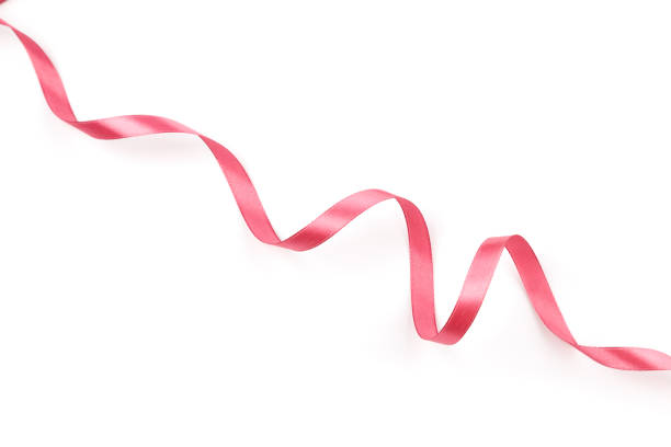 istock beautiful pink satin curly ribbon isolated on white background 1275467205