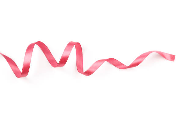 istock beautiful pink satin curly ribbon isolated on white background 1275468855