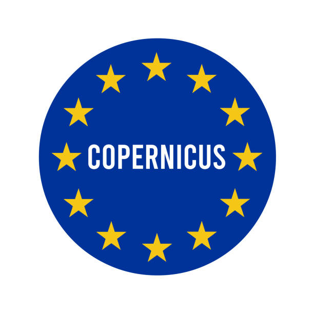 illustrations, cliparts, dessins animés et icônes de symbole du programme copernicus - copernic