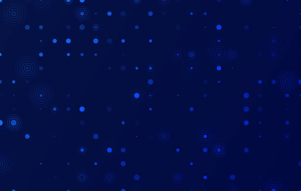 Abstract Blue Nodes Background Abstract blue nodes wireless signal data information background pattern. node 1 stock illustrations