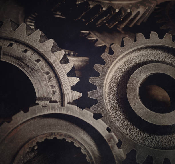 istock Steel cog gears 1275492179