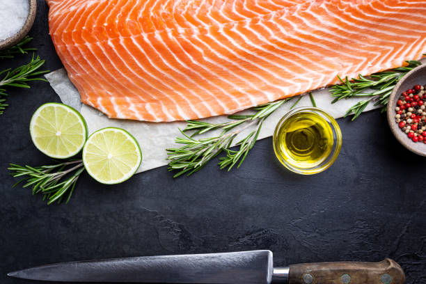 istock Raw salmon or trout sea fish 1275537102