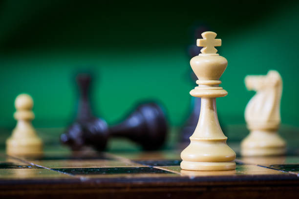 istock Chess photographed on a chessboard 1275542701
