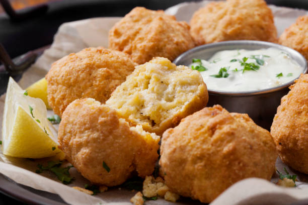 istock Hush Puppies with a Creamy Dip 1275625878