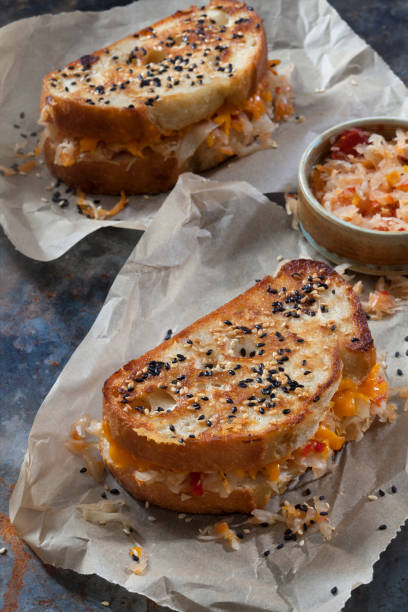 istock Spicy Korean Kimchi Grilled Cheese Sandwich's 1275626001