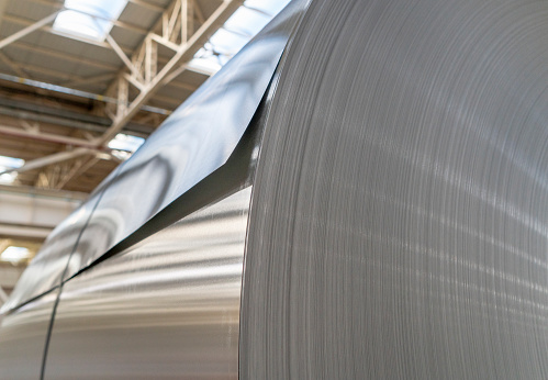 Large aluminium steel rolls