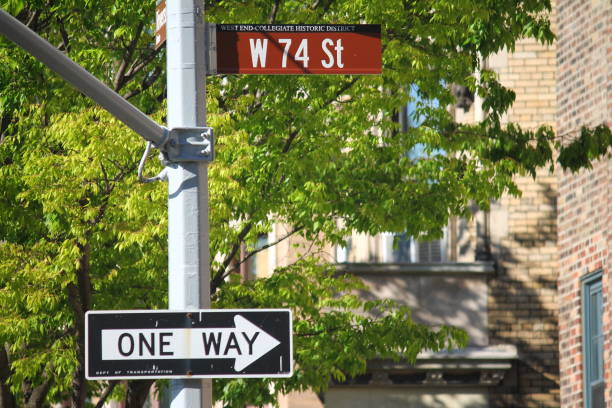istock West 74th Street historic sign in collegiate district 1275655775