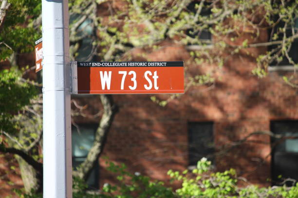 istock West 73rd Street historic sign in collegiate district 1275656153