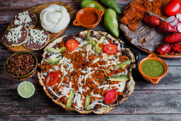 mexican food traditional from Oaxaca mexico stock photo