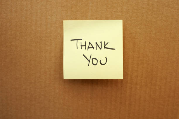 istock Thank you written on an adhesive note 1275676727