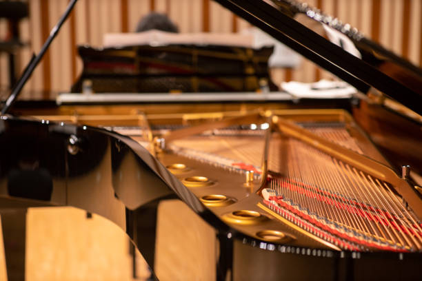 istock Grand piano in concert hall 1275676894