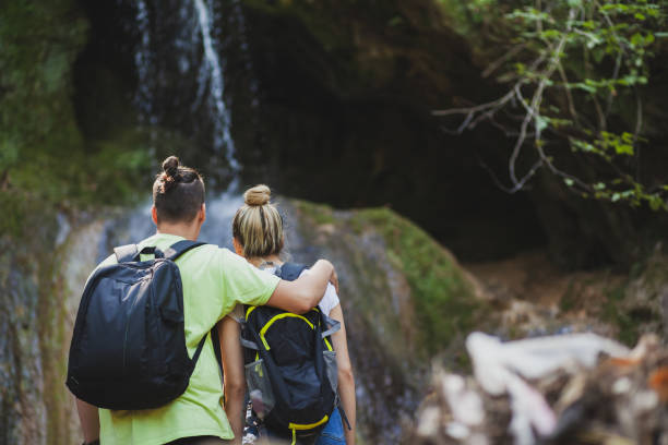 istock Exploring the mountains waterfall and enjoying in nature 1275678810