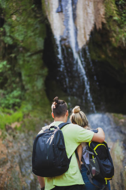 istock Exploring the mountains waterfall and enjoying in nature 1275678815