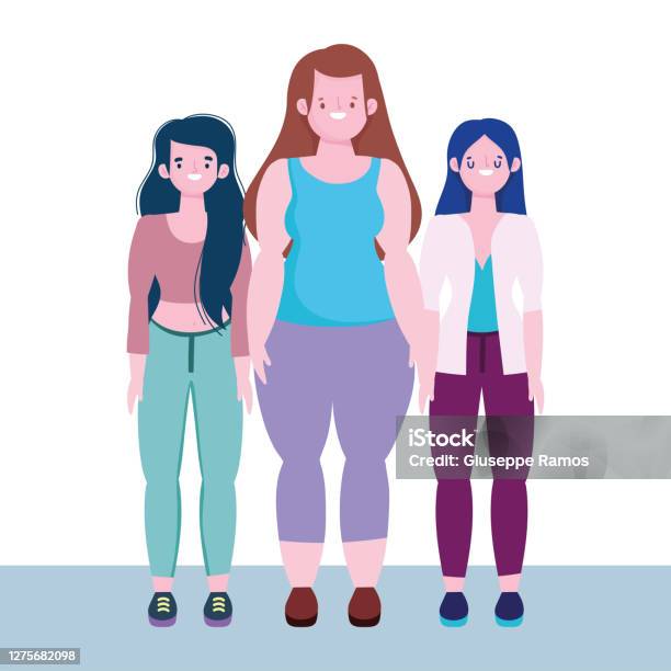 Women Body Types Stock Illustration - Download Image Now - Women