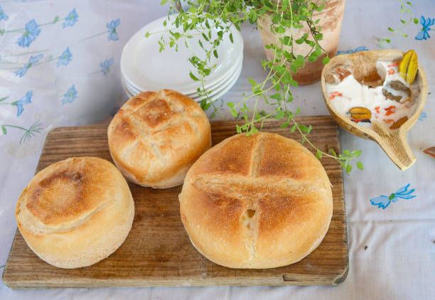istock three breads on the wooden plate 1275712583