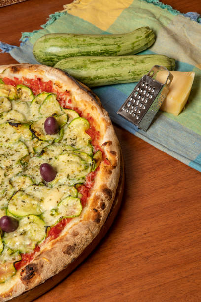 istock vegetarian pizza of zucchini 1275737440