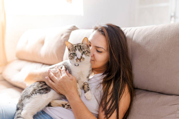 istock Girl with her domestic animal 1275763647