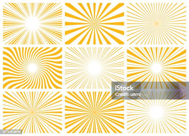 Sunburst Vecteurs libres de droits et plus d'images vectorielles de Rayon de soleil - Rayon de soleil, Soleil, Halo lumineux
