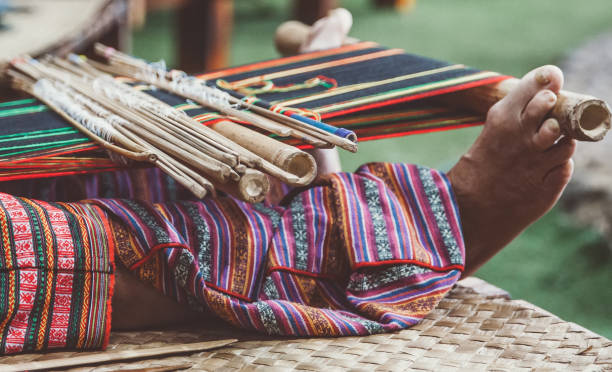 istock The Li Ethnic Minority in China - Weaving 1275770235