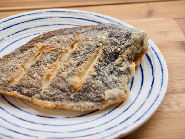 istock Asian food Pacific sanddab grilled 1275772328