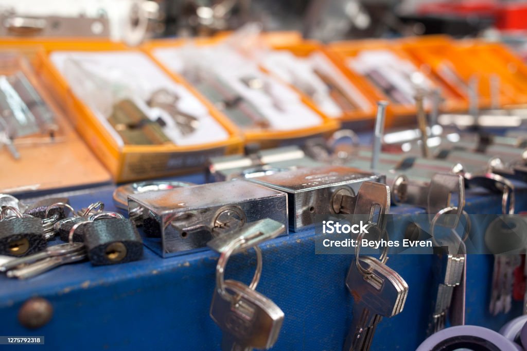 Keys, locks Lock, Padlock, Key, Safe - Security Equipment, Security Lock Stock Photo