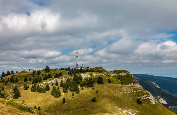Mont Round - Jura Mountains Landscape of Mont Rond located in the French Jura Mountains. jura france stock pictures, royalty-free photos & images
