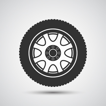 Tire icon. Car wheel