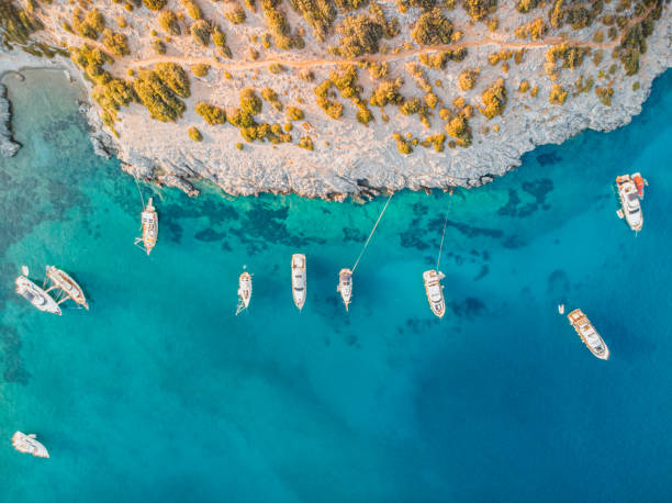 istock Aerial View Aquarium Bay at Bodrum 1275799003