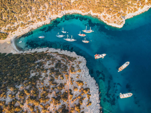 istock Aerial View Aquarium Bay at Bodrum 1275799065