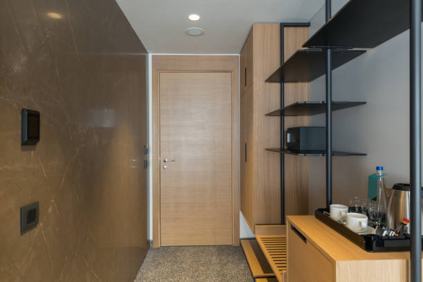 istock Hotel room interior, entrance area 1275799104