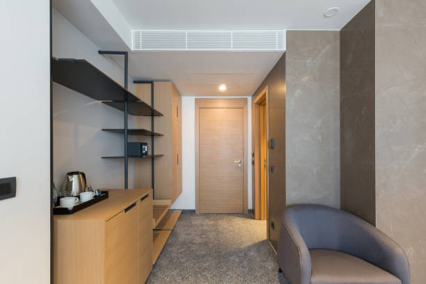 istock Hotel room interior, entrance area 1275800030