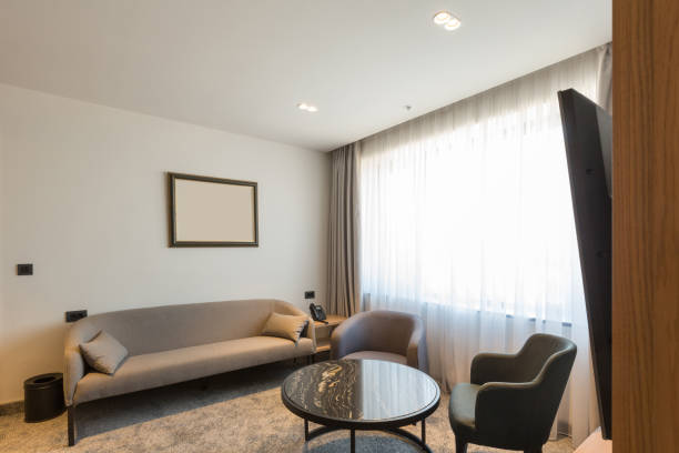 istock Interior of a luxury hotel apartment 1275800334