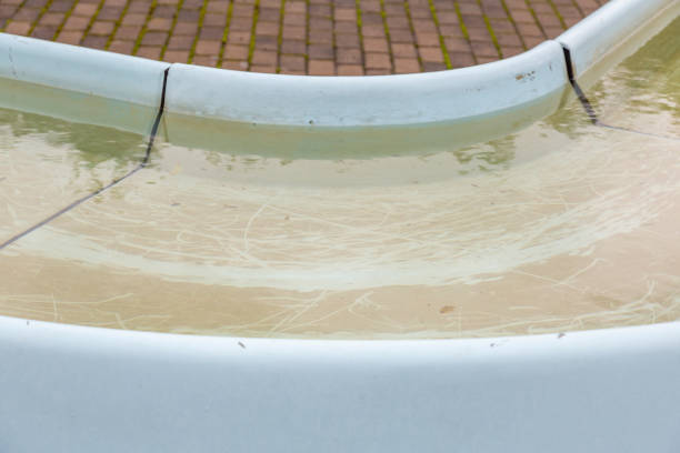 istock Man-made decorative water channel in the garden 1275800765