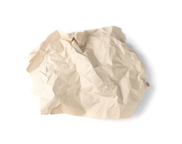 istock Brown Crumpled Ripped Wrapping Vintage Paper Top View 1275804906