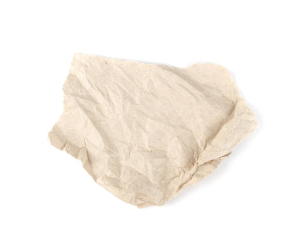 istock Brown Crumpled Ripped Wrapping Vintage Paper Top View 1275804910