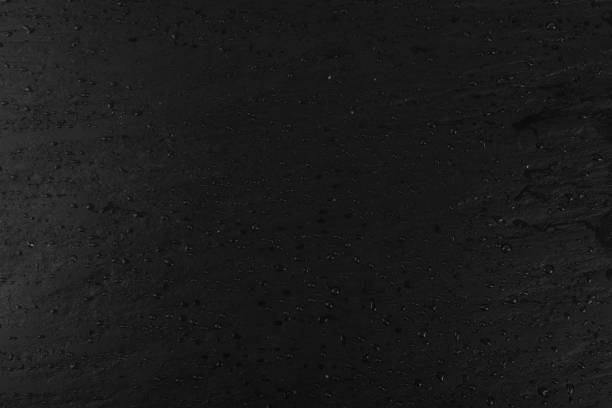 istock Wet Black Slate Stone, Food Slate, Slab Surface, Plate Stone 1275804931