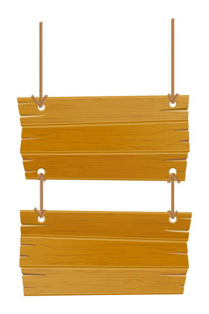 istock wooden old retro vintage board empty template for design vector illustration 1275814226