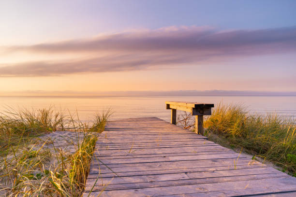 istock Wooden path leading to the sea. 1275817136