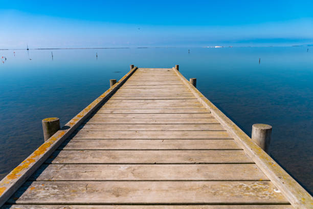 istock Wooden pier looking out to the ocean 1275817211