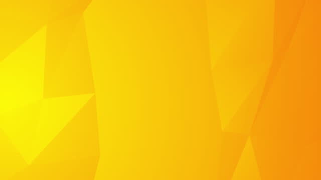 Abstract yellow orange background with 3d polygonal shapes. Random moving soft geometric line