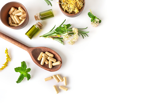 Herbal and alternative medicine concept