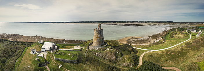 Saint-Vaast-la-Hougue France : September 2020 Fort de la Hougue It was build in 1694 and is part of the World Heritage sites