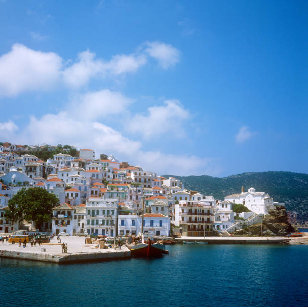 istock Harbor in Alonissos, Greece 1275831986