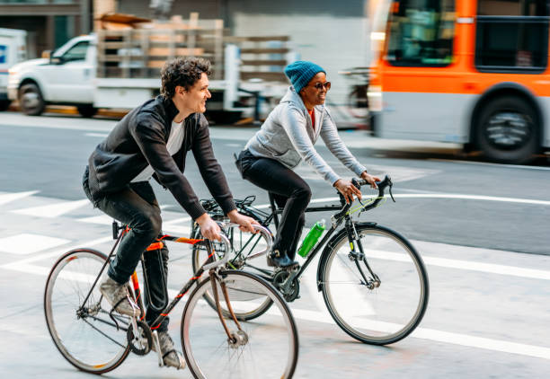 istock City cycling together 1275835901