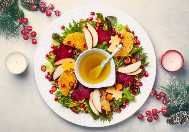 istock Christmas wreath salad 1275839397