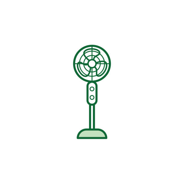 ikona wentylatora - air air conditioner electric fan condition stock illustrations