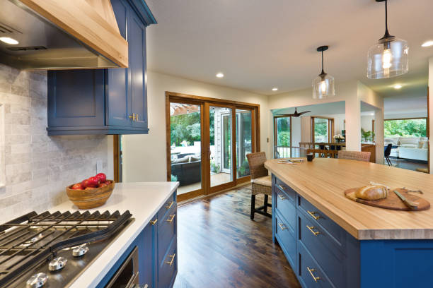 istock Home Improvement Remodeled Contemporary Open Concept Kitchen design 1275840979