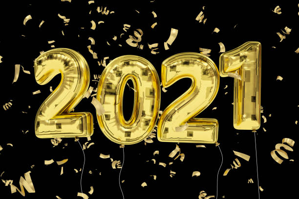 istock New Year Concept with 2021 Balloons and Confetti 1275841124
