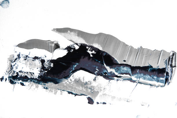 istock Cream textured painting on seamless background, abstract artwork 1275843301